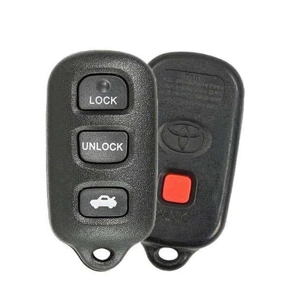 01-06 Toyota: Car | 4-Button Keyless Entry Remote | PN: 89742-AA030 | FCC: GQ43VT14T | SKU: OR-TOY032 | OEM Refurb