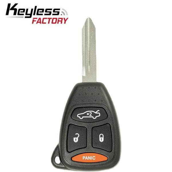 05-10 Chrysler, Dodge, Jeep: Car, SUV | 4-Button Remote Head Key | FCC: KOBDT04A | SKU: RHK-CHY-KOB-4 | Aftermarket