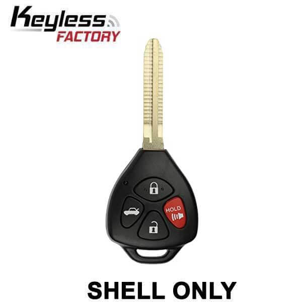 05-19 Toyota: Car | 4-Button Remote Head Key SHELL, No Board, No Chip | FCC: HYQ12BBY, GQ4-29T, MOZB41TG | SKU: RHS-TOY-1020-4 | Aftermarket