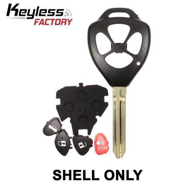 05-19 Toyota: Car | 4-Button Remote Head Key SHELL, No Board, No Chip | FCC: HYQ12BBY, GQ4-29T, MOZB41TG | SKU: RHS-TOY-1020-4 | Aftermarket