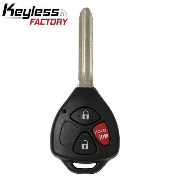 10-20 Toyota: Car, SUV | 3-Button Remote Head Key, 4D72 G Chip | FCC: HYQ12BBY | SKU: RK-TOY-304G | Aftermarket