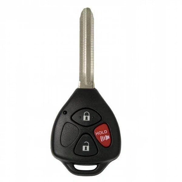 10-20 Toyota: Car, SUV | 3-Button Remote Head Key, 4D72 G Chip | FCC: HYQ12BBY | SKU: RK-TOY-304G | Aftermarket