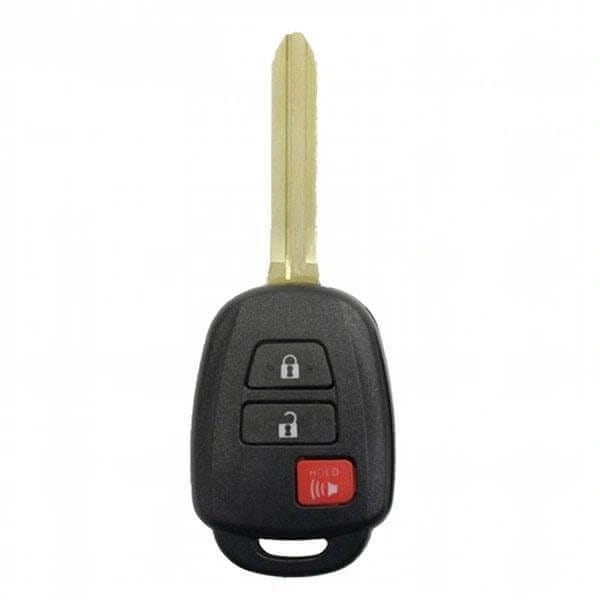 12-26 Toyota: Car, SUV, Truck | 3-Button Remote Head Key, H Chip 4D | PN: 89070-12590 | FCC: HYQ12BDP | SKU: RHK-TOY-BDP-3 | Aftermarket