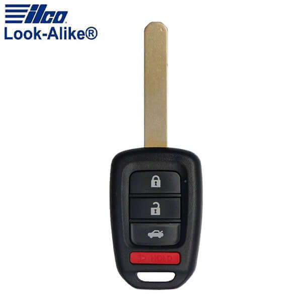 13-15 Honda: Car | 4-Button Remote Head Key, G-Chip | PN: 35118-T2A-A20 | FCC: MLBHLIK6-1T | SKU: ILCO-AX00010900 | Aftermarket