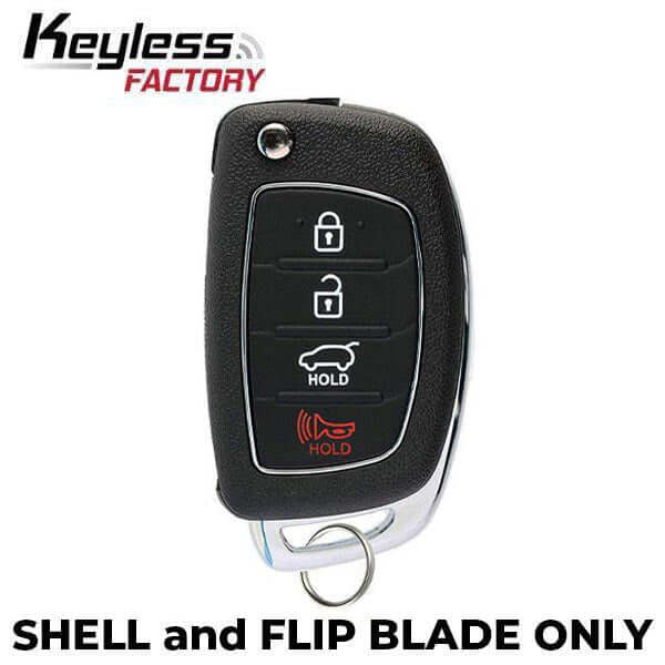 13-16 Hyundai: SUV | 4-Button Flip Key SHELL | PN: 95430-4Z101 | FCC: TQ8-RKE-3F04 | SKU: ORS-HY-1406 | Aftermarket