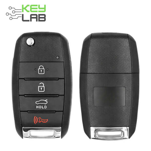 14-16 Kia: Car | 4-Button Flip Key, No Chip | PN: 95430-A7400 | FCC: OSLOKA-OKA870T (YD) | SKU: KIA-17-AM | Aftermarket