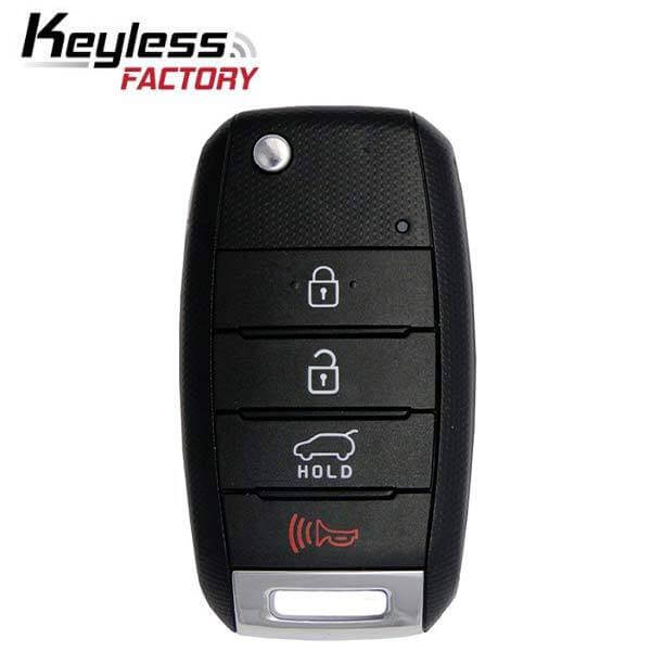 14-16 Kia: SUV | 4-Button Flip Key | PN: 95430-3W350 | FCC: NYODD4TX1306-TFL (SL13MY) | SKU: RFK-KIA-SPO4 | Aftermarket