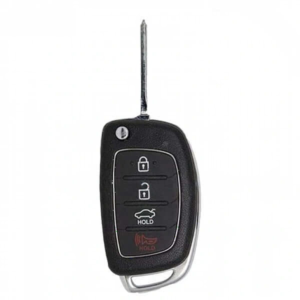 15-17 Hyundai: Car | 4-Button Flip Key | PN: 95430-C1010 | FCC: TQ8-RKE-4F16 | SKU: RFK-HY-4F16-RC | OEM Recase