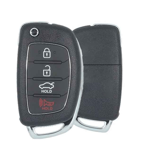 15-17 Hyundai: Car | 4-Button Flip Key | PN: 95430-C1010 | FCC: TQ8-RKE-4F16 | SKU: RFK-HY-SON17 | Aftermarket