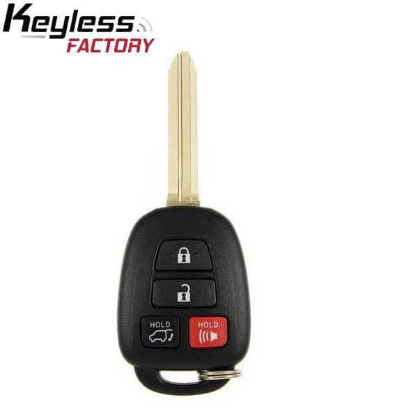 15-18 Toyota (CAN): SUV | 4-Button Remote Head Key, H Chip 4D | PN: 89070-0R221 | FCC: HYQ12BDP | SKU: RHK-TOY-RV4 | Aftermarket