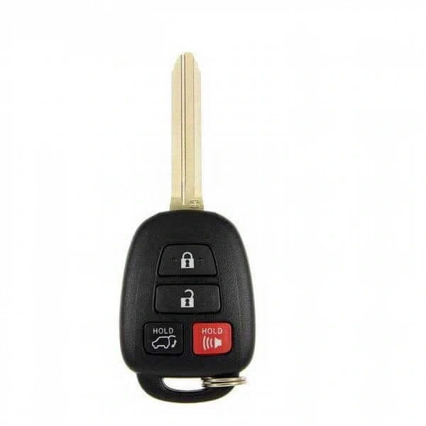 15-18 Toyota (CAN): SUV | 4-Button Remote Head Key, H Chip 4D | PN: 89070-0R221 | FCC: HYQ12BDP | SKU: RHK-TOY-RV4 | Aftermarket