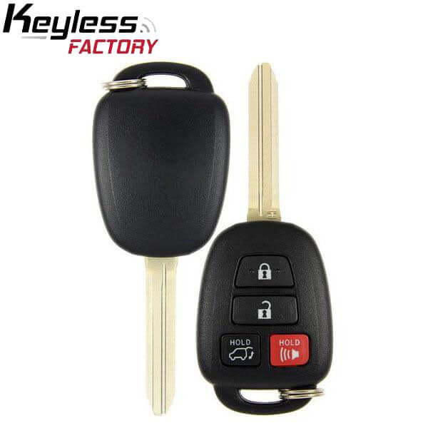 15-18 Toyota (CAN): SUV | 4-Button Remote Head Key, H Chip 4D | PN: 89070-0R221 | FCC: HYQ12BDP | SKU: RHK-TOY-RV4 | Aftermarket