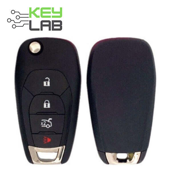 16-19 Chevrolet: Car | 4-Button Flip Key, 433 MHz, XL8 | PN: 13514135 | FCC: LXP-T004 | SKU: CHV-57-AM | Aftermarket