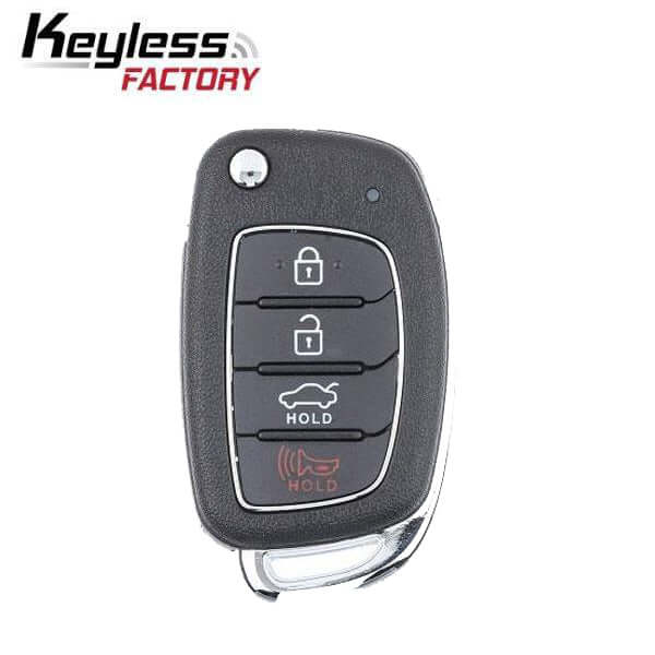 17-20 Hyundai: Car | 4-Button Remote Flip Key | PN: 95430-C1210 | FCC: TQ8-RKE-4F25 | ASSY: LF 4BT | SKU: RFK-HY-SN25 | Aftermarket