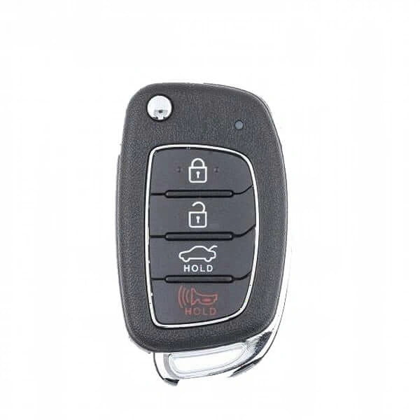 17-20 Hyundai: Car | 4-Button Remote Flip Key | PN: 95430-C1210 | FCC: TQ8-RKE-4F25 | ASSY: LF 4BT | SKU: RFK-HY-SN25 | Aftermarket