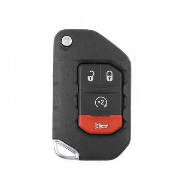 18-26 Jeep: SUV | 4-Button Flip Key | PN: 68416784AA | FCC: OHT1130261 | SKU: RFK-WRNG-4 | Aftermarket