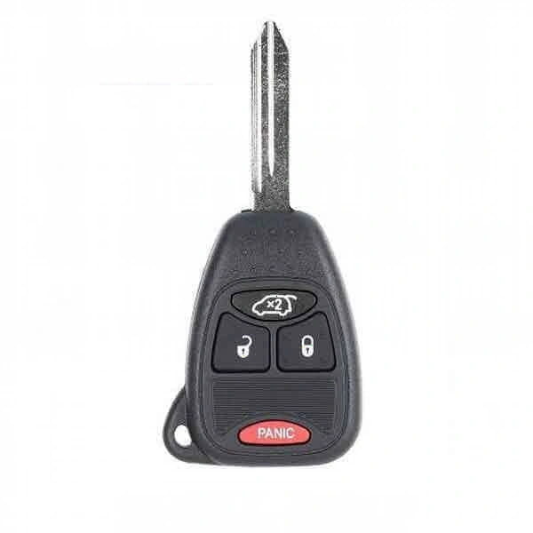 04-16 Chrysler, Dodge, Jeep: Car, SUV, Truck | 4-Button Remote Head Key SHELL, No Board, No Chip | SKU: RHS-CHY-1364 | Aftermarket