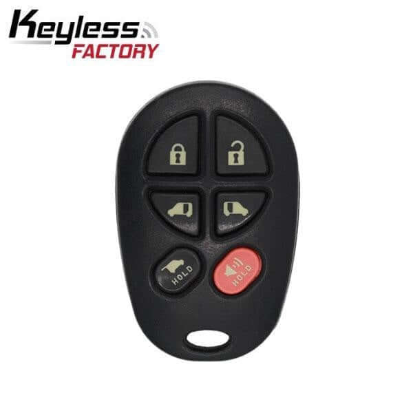 04-18 Toyota: Van | 6-Button Keyless Entry Remote | PN: 89742-AE051 | FCC: GQ43VT20T | SKU: OR-TOY-20T-6 | Aftermarket