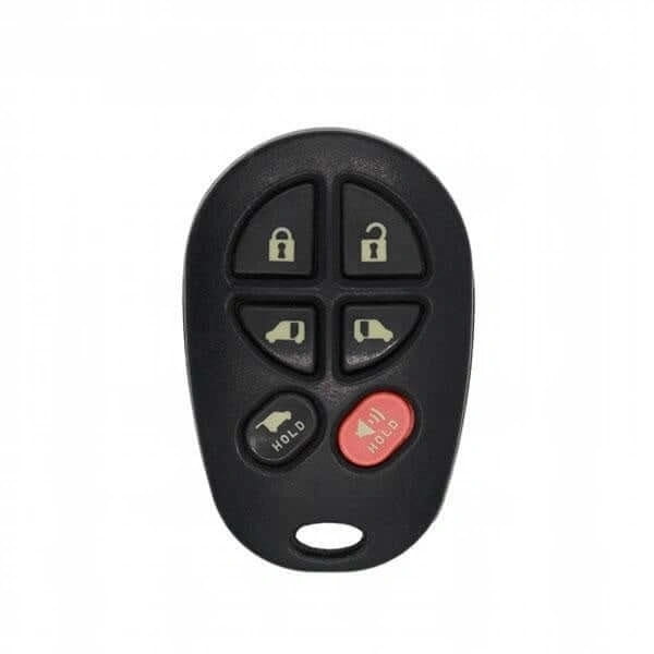 04-18 Toyota: Van | 6-Button Keyless Entry Remote | PN: 89742-AE051 | FCC: GQ43VT20T | SKU: OR-TOY-20T-6 | Aftermarket
