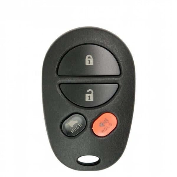 08-17 Toyota: Car, SUV, Van | 4-Button Keyless Entry Remote | PN: 89742-0C040 | FCC: GQ43VT20T | SKU: R-TOY-20T-4 | Aftermarket