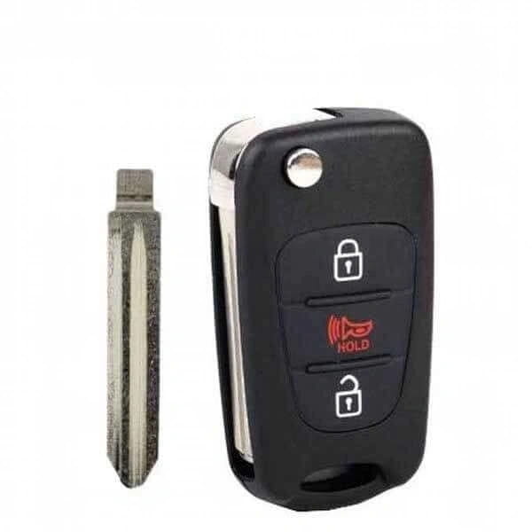 10-13 Kia: SUV | HY15 3-Button Flip Key | PN: 95430-2K340 | FCC: NY0SEKSAM11ATX | ASSY: (AM-FL)-315-AME | SKU: RFK-KIA-SOL340 | Aftermarket