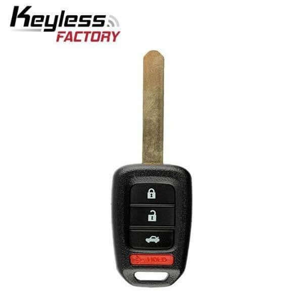 13-15 Honda: Car | 4-Button Remote Head Key, G-Chip | PN: 35118-T2A-A20 | FCC: MLBHLIK6-1T | SKU: RK-HON-35118 | Aftermarket