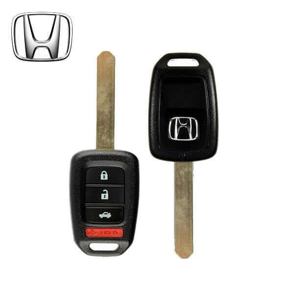 13-15 Honda: Car | 4-Button Remote Head Key SHELL | PN: 35118-T5A-A20 | FCC: MLBHLIK6-1T | SKU: RHK-ULK184-SHELL | OEM Refurb