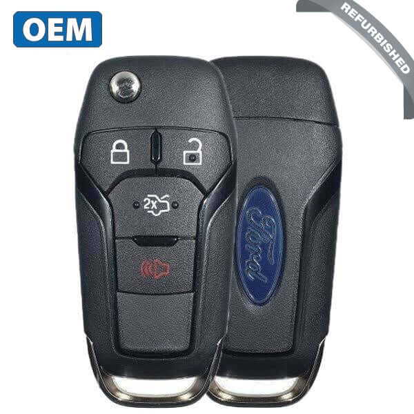 13-17 Ford: Car | 4-Button Flip Key, Chip 128-Bit | PN: 164-R7986 | FCC: N5F-A08TAA | SKU: RFK-FRD059 | OEM Refurb