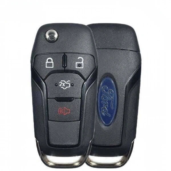 13-17 Ford: Car | 4-Button Flip Key, Chip 128-Bit | PN: 164-R7986 | FCC: N5F-A08TAA | SKU: RFK-FRD059 | OEM Refurb