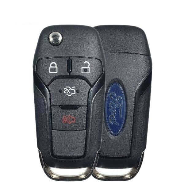 13-17 Ford: Car | 4-Button Flip Key, Chip 128-Bit | PN: 164-R7986 | FCC: N5F-A08TAA | SKU: RFK-FRD059 | OEM Refurb