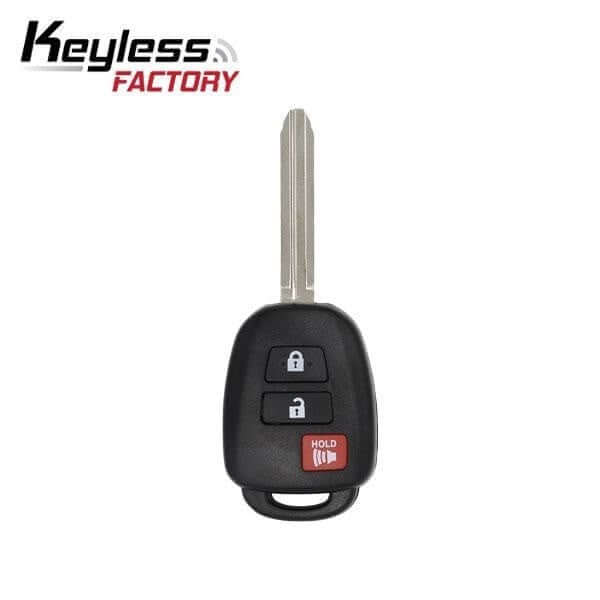 13-21 Toyota (USA): SUV, Truck | 3-BTN Remote Head Key, H Chip 4D | PN: 89071-0R040 | FCC: GQ4-52T | SKU: RHK-TOY-52TH-3 | Aftermarket