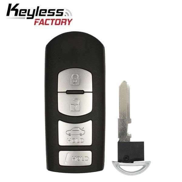 14-19 Mazda: Car | 4-Button Smart Key | PN: GJY9-67-5DY | FCC: WAZSKE13D01, WAZSKE13D02 | SKU: RSK-MAZ-D1T | Aftermarket