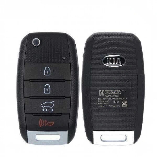 15-20 Kia: SUV | 4-Button Flip Key | PN: 95430-C5100 | FCC: OSLOKA-910T | SKU: RFK-KIA-C5100 | OEM