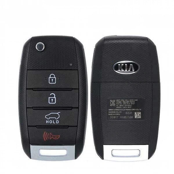 15-20 Kia: SUV | 4-Button Flip Key | PN: 95430-C5100 | FCC: OSLOKA-910T | SKU: RFK-KIA-C5100 | OEM