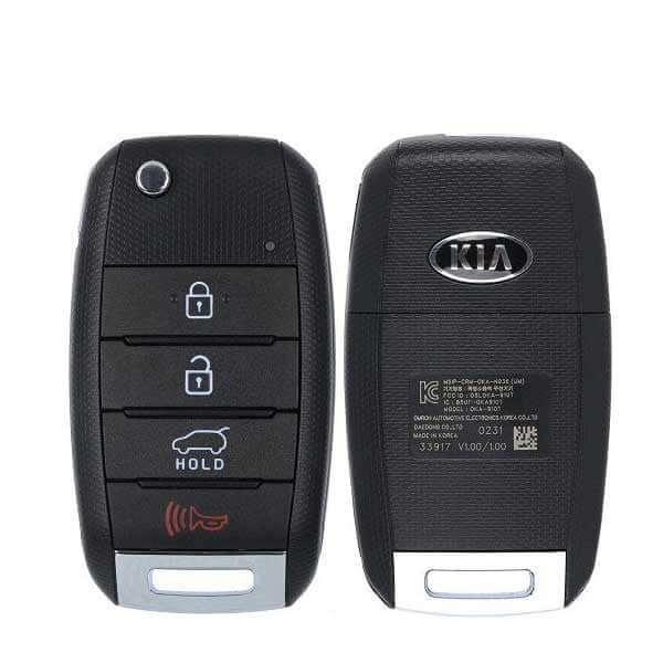 15-20 Kia: SUV | 4-Button Flip Key | PN: 95430-C5100 | FCC: OSLOKA-910T | SKU: RFK-KIA-C5100 | OEM