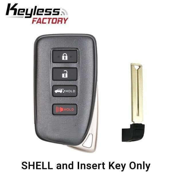15-20 Lexus: SUV | 4-Button Remote Smart Key SHELL | FCC: HYQ14FBA, HYQ14FBB | SKU: SKS-LEX-017 | Aftermarket