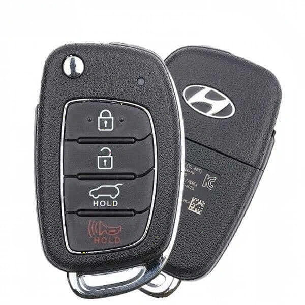 15-21 Hyundai: SUV | 4-Button Remote Flip Key | PN: 95430-D3010 | FCC: TQ8-RKE-4F25 | SKU: RFK-HY-4F25 | OEM Refurb