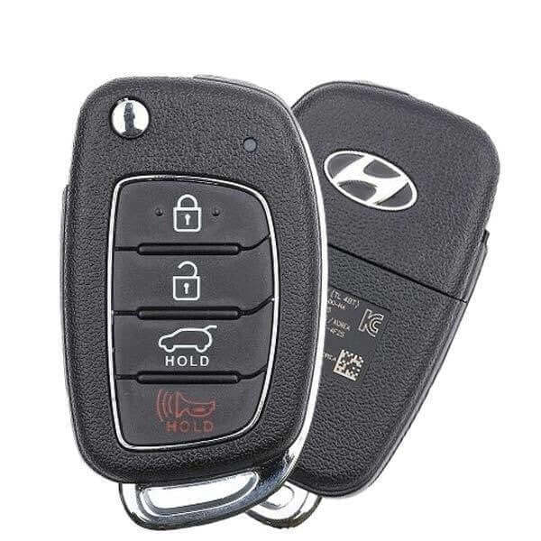 15-21 Hyundai: SUV | 4-Button Remote Flip Key | PN: 95430-D3010 | FCC: TQ8-RKE-4F25 | SKU: RFK-HY-4F25 | OEM Refurb