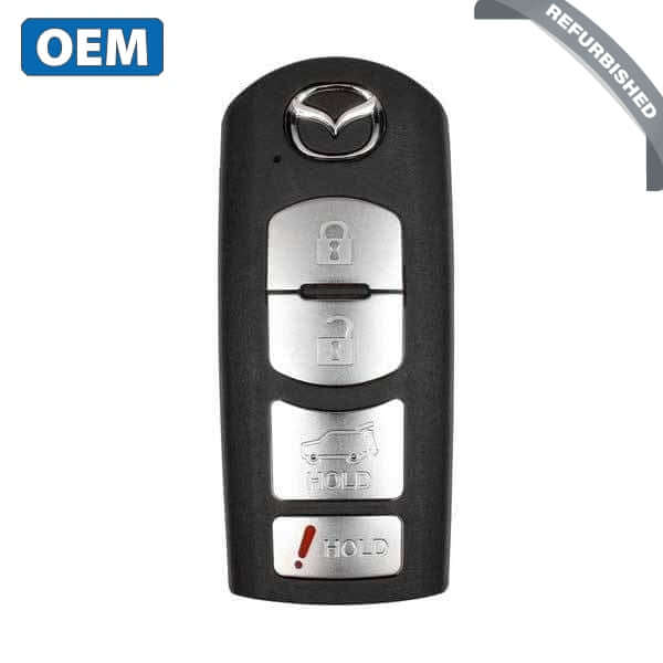 16-19 Mazda: SUV | 4-Button Smart Key | PN: TKY2-67-5DY | FCC: WAZSKE13D01 | SKU: RSK-MAZ048 | OEM Refurb