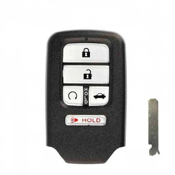 16-21 Honda: Car | 5-Button Smart Key | PN: 72147-TBA-A11 | FCC: KR5V2X | SKU: RSK-HON-CIV-5 | Aftermarket