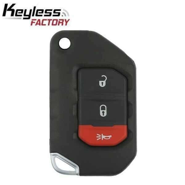 18-26 Jeep: SUV | 3-Button Flip Key | PN: 68416782AA | FCC: OHT1130261 | SKU: RFK-WRNG-3 | Aftermarket