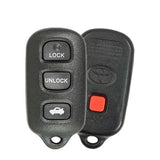 01-06 Toyota: Car | 4-Button Keyless Entry Remote | PN: 89742-AA030 | FCC: GQ43VT14T | SKU: OR-TOY032 | OEM Refurb