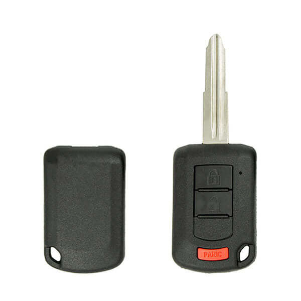 10-25 Mitsubishi: Car, SUV | MIT3 | 3-Button Remote Head Key SHELL, No Board, No Chip | PN: 6370B904, 6370B944 | FCC: OUCJ166N | SKU: MIT-SHELL-98 | Aftermarket