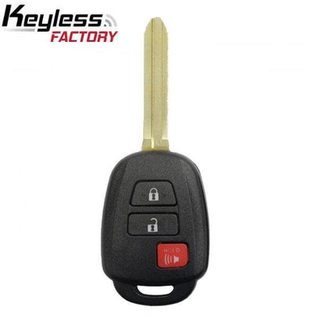 12-26 Toyota: Car, SUV, Truck | 3-Button Remote Head Key, H Chip 4D | PN: 89070-12590 | FCC: HYQ12BDP | SKU: RHK-TOY-BDP-3 | Aftermarket