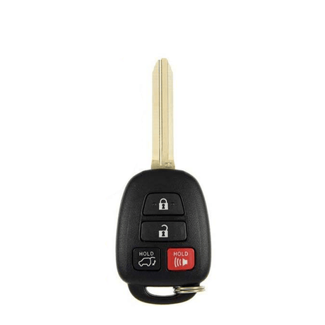 13-18 Toyota (JPN): Car | 4-Button Remote Head Key, H Chip 4D | PN: 89070-42830 | FCC: HYQ12BDM | SKU: RHK-TOY-DMR4 | Aftermarket