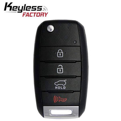 14-16 Kia: SUV | 4-Button Flip Key | PN: 95430-3W350 | FCC: NYODD4TX1306-TFL (SL13MY) | SKU: RFK-KIA-SPO4 | Aftermarket