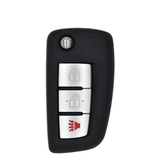 14-22 Nissan: SUV | 3-Button Flip Key, Chip 4A | PN: 28268-4BA1A | SKU: CWTWB1G767 | SKU: NIS-332-K2G | Aftermarket