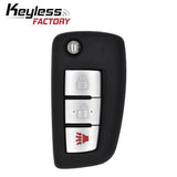 14-22 Nissan: SUV | 3-Button Flip Key, Chip 4A | PN: 28268-4BA1A | SKU: CWTWB1G767 | SKU: RFK-NIS-767 | Aftermarket