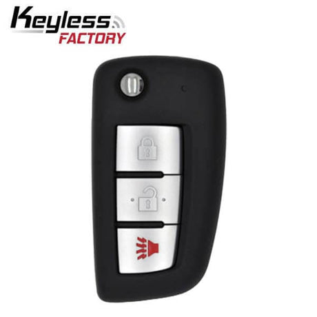 14-22 Nissan: SUV | 3-Button Flip Key, Chip 4A | PN: 28268-4BA1A | SKU: CWTWB1G767 | SKU: RFK-NIS-767 | Aftermarket