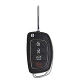 15-17 Hyundai: Car | 4-Button Flip Key | PN: 95430-C1010 | FCC: TQ8-RKE-4F16 | SKU: RFK-HY-4F16-RC | OEM Recase